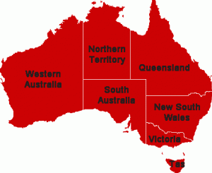 MAP OF AUSTRALIA